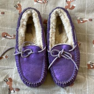 Purple slippers